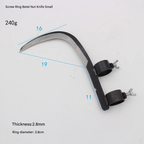 Multi-Purpose Steel Sickle Cutter Head Sharp Double-Edged Adjustable Tension