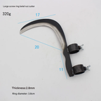 Multi-Purpose Steel Sickle Cutter Head Sharp Double-Edged Adjustable Tension