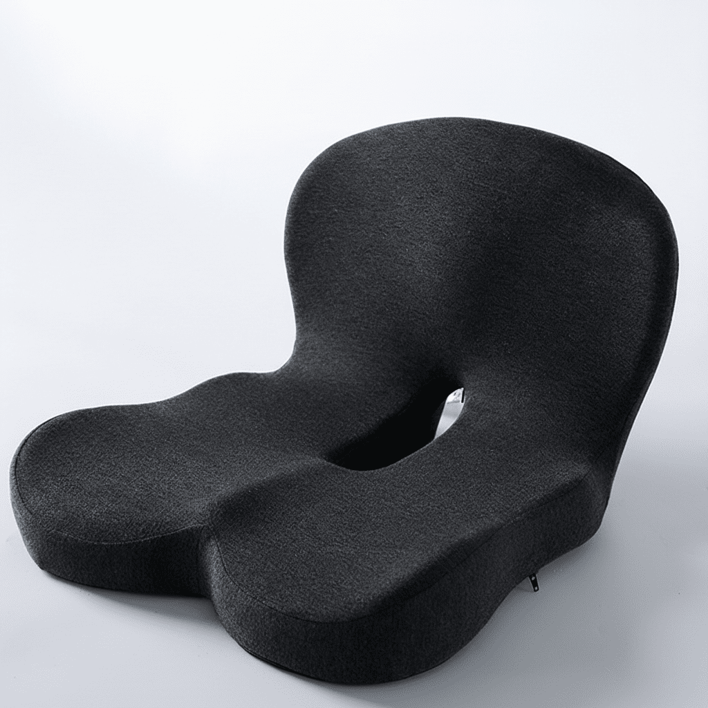 Memory Foam Seat Cushion Ergonomic Comfort Pad for Office Car Chair with Removable Washable Cover