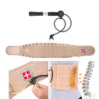 Chiropractic Decompression Belt with Adjustable Air Traction Waist Brace for Back Pain Relief and Support