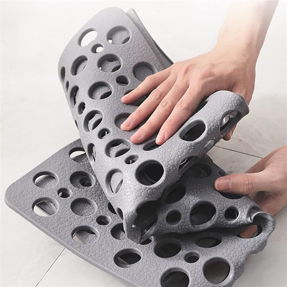 Non-Slip Antibacterial Shower Mat Slip-Resistant Bath Rug Easy to Clean Durable