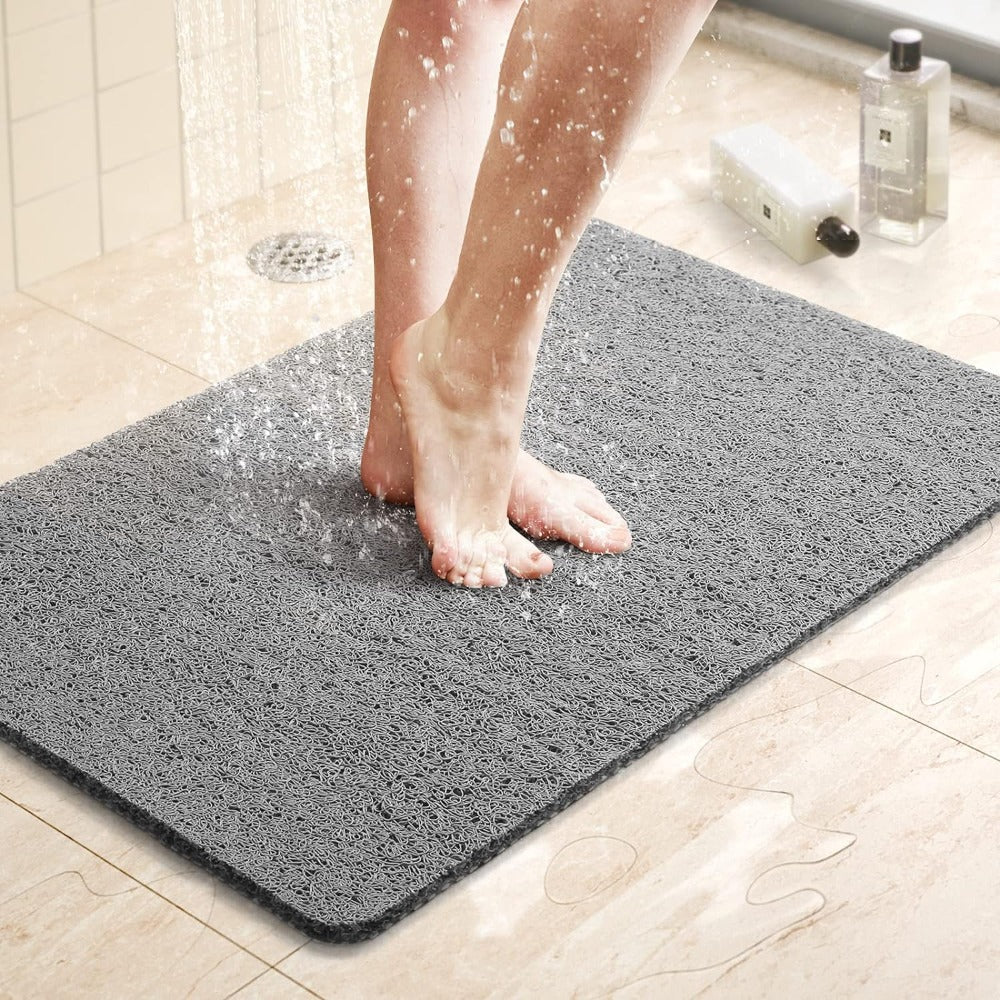 Non-Slip Shower Mat Soft Fabric Quick Drainage Customizable Size Machine Washable