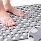 Non-Slip Antibacterial Shower Mat Slip-Resistant Bath Rug Easy to Clean Durable