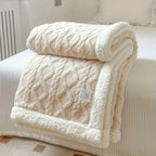 Reversible Sherpa Fleece Blanket 50x60 Soft Lightweight Cozy Machine Washable