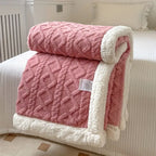 Reversible Sherpa Fleece Blanket 50x60 Soft Lightweight Cozy Machine Washable