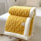 Reversible Sherpa Fleece Blanket 50x60 Soft Lightweight Cozy Machine Washable