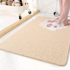 Non-Slip Shower Mat Soft Fabric Quick Drainage Customizable Size Machine Washable