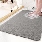Non-Slip Shower Mat Soft Fabric Quick Drainage Customizable Size Machine Washable