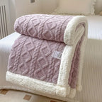Reversible Sherpa Fleece Blanket 50x60 Soft Lightweight Cozy Machine Washable