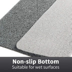 Non-Slip Shower Mat Soft Fabric Quick Drainage Customizable Size Machine Washable