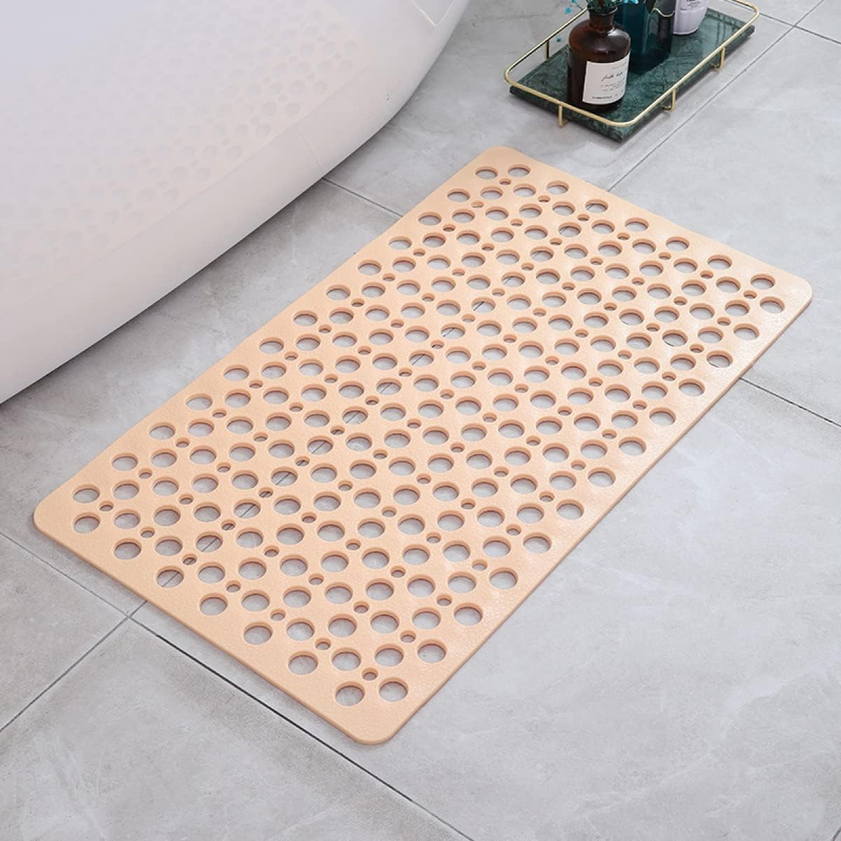 Non-Slip Antibacterial Shower Mat Slip-Resistant Bath Rug Easy to Clean Durable