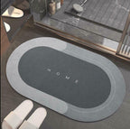 Super Absorbent Non-Slip Bath Mat Fast Drying Mold Resistant Bathroom Rug Durable Design