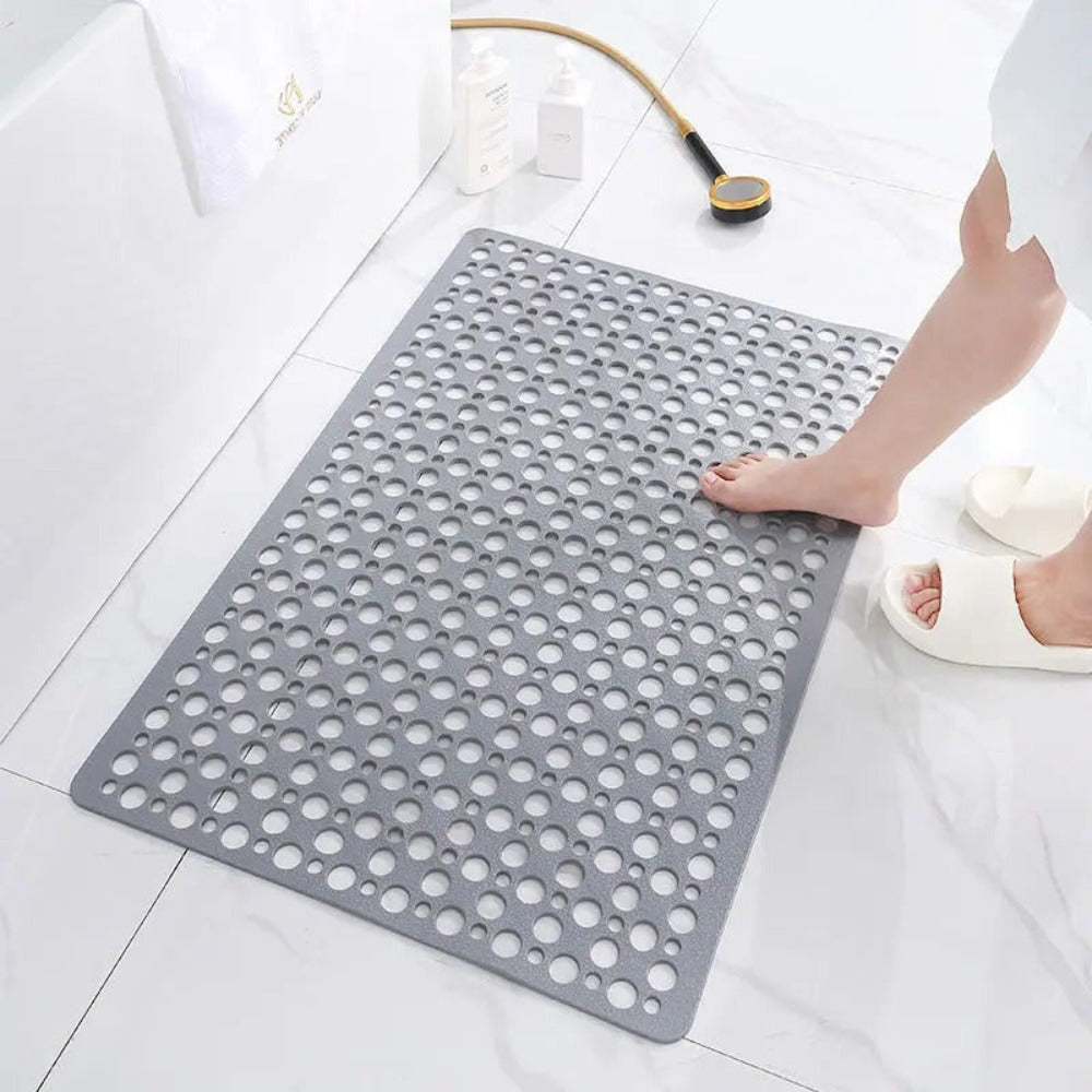Non-Slip Antibacterial Shower Mat Slip-Resistant Bath Rug Easy to Clean Durable
