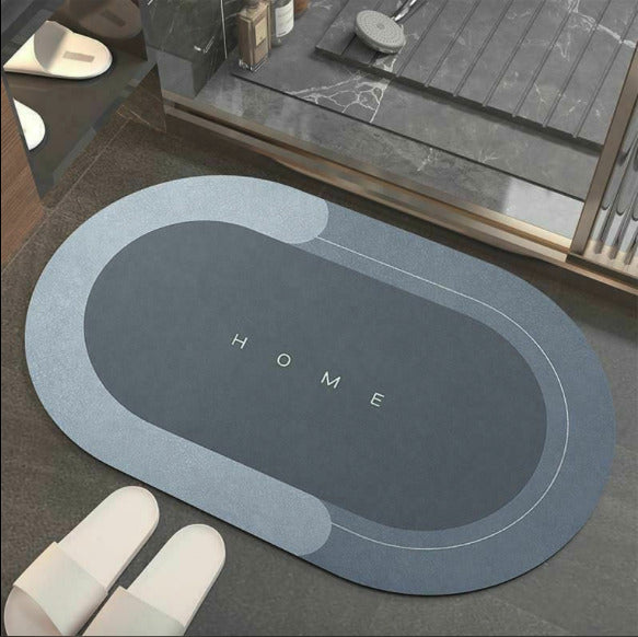 Super Absorbent Non-Slip Bath Mat Fast Drying Mold Resistant Bathroom Rug Durable Design