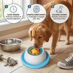 Interactive Lick Mat Slow Feeder Dog Toy for Anxiety Relief and Mental Enrichment