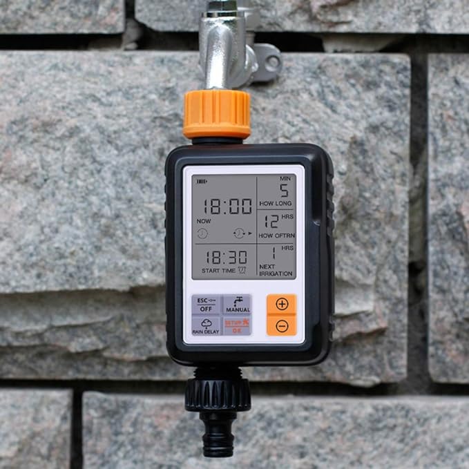 Irrigation System with Smart Timer Automated Garden Watering Efficient Water-Saving Outdoor Hose Attachment