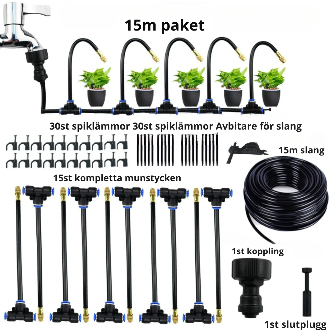 Irrigation System with Smart Timer Automated Garden Watering Efficient Water-Saving Outdoor Hose Attachment