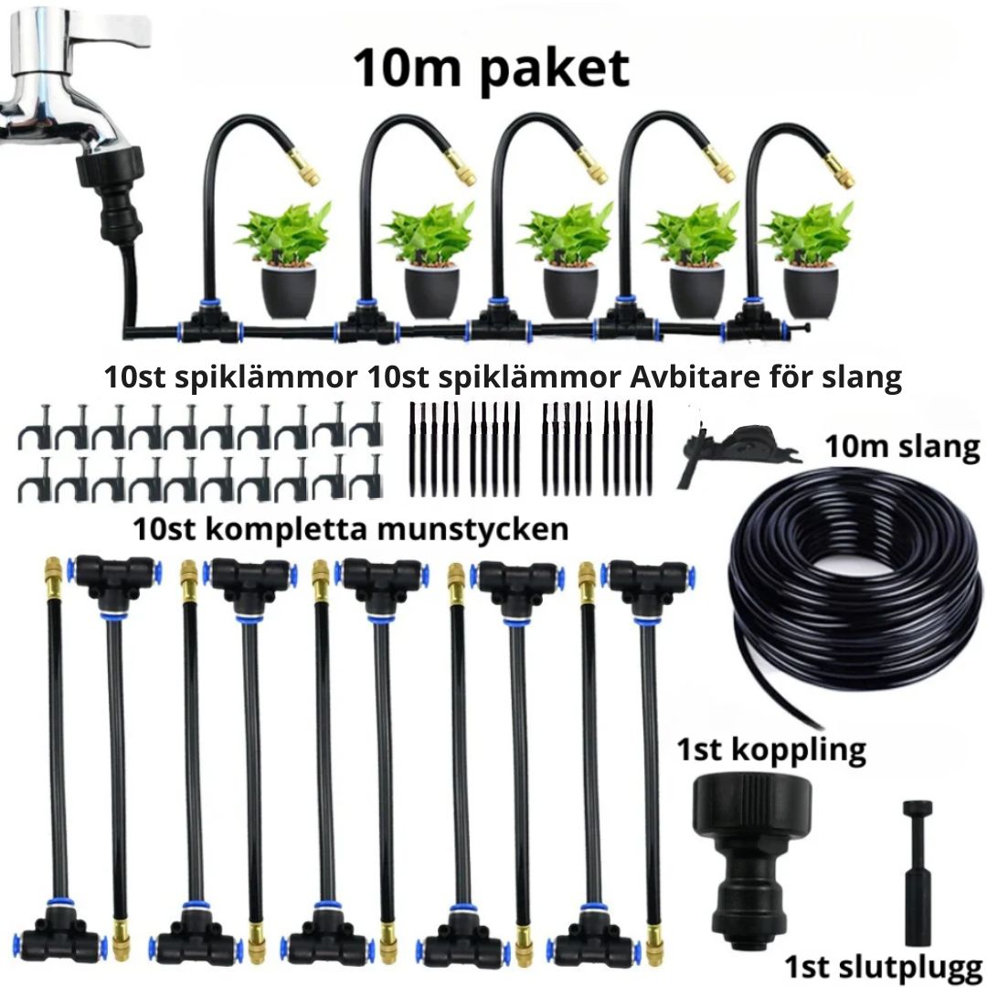 Irrigation System with Smart Timer Automated Garden Watering Efficient Water-Saving Outdoor Hose Attachment