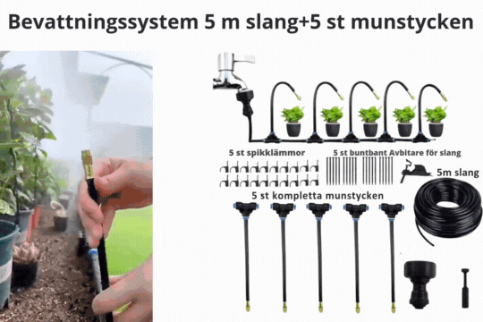 Irrigation System with Smart Timer Automated Garden Watering Efficient Water-Saving Outdoor Hose Attachment