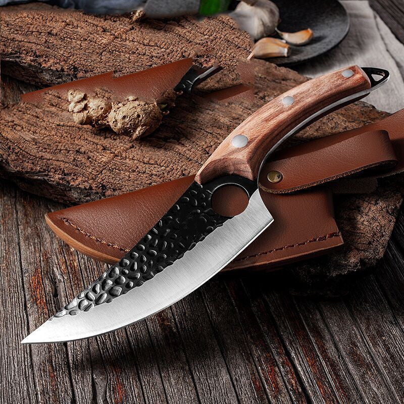 Japanese Chef Knife 25.5cm Stainless Steel Blade Ergonomic Wooden Handle with Protective Case