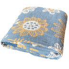 Harrow Soft Japanese Throw Blanket 100% Cotton Anti-Pilling Cozy Bedspread for Single and Double Beds
