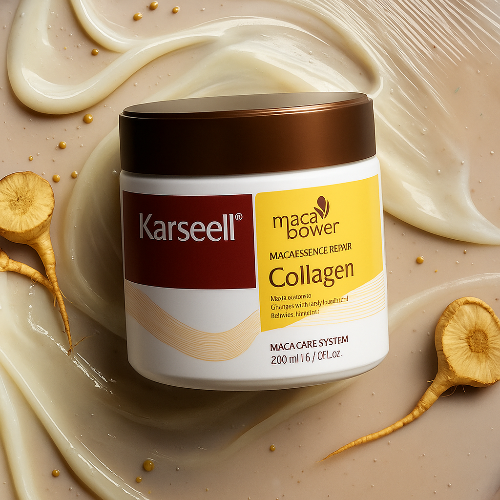 Karseell Maca Repairing Hair Treatment Mask with Hydrolyzed Collagen for Dry, Damaged, Frizzy Hair