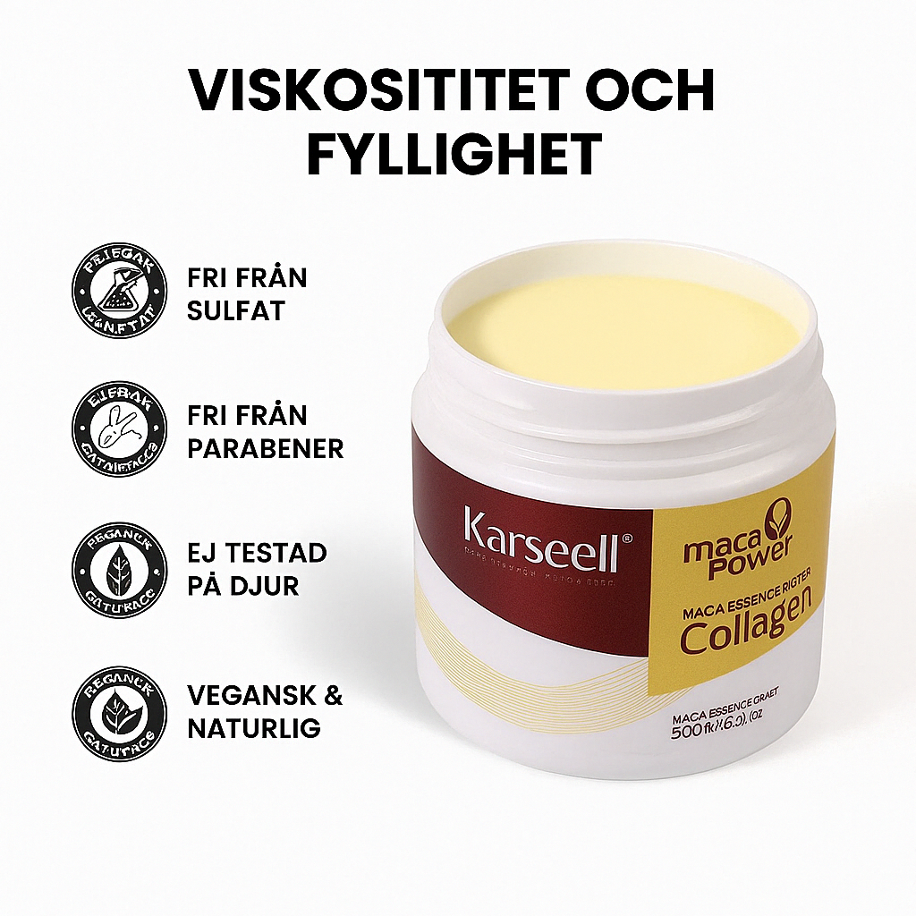 Karseell Maca Repairing Hair Treatment Mask with Hydrolyzed Collagen for Dry, Damaged, Frizzy Hair