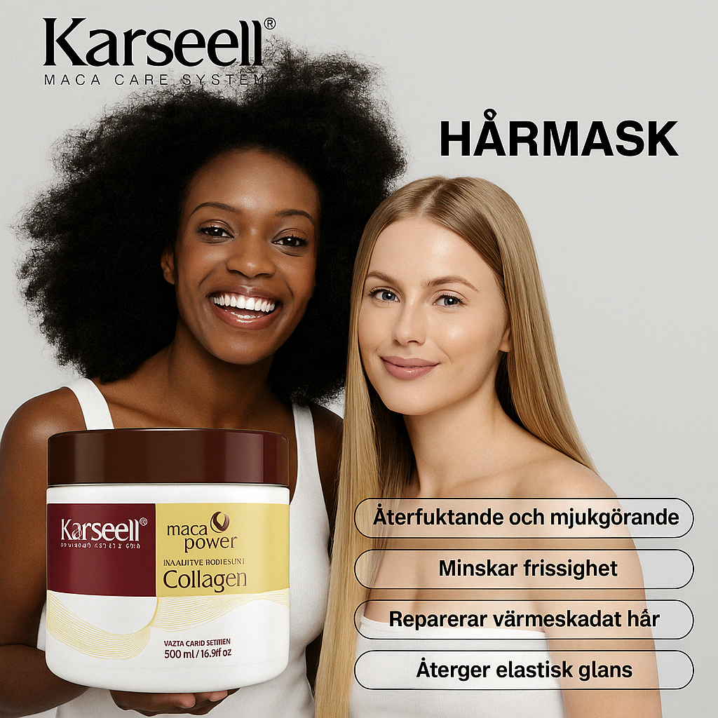 Karseell Maca Repairing Hair Treatment Mask with Hydrolyzed Collagen for Dry, Damaged, Frizzy Hair