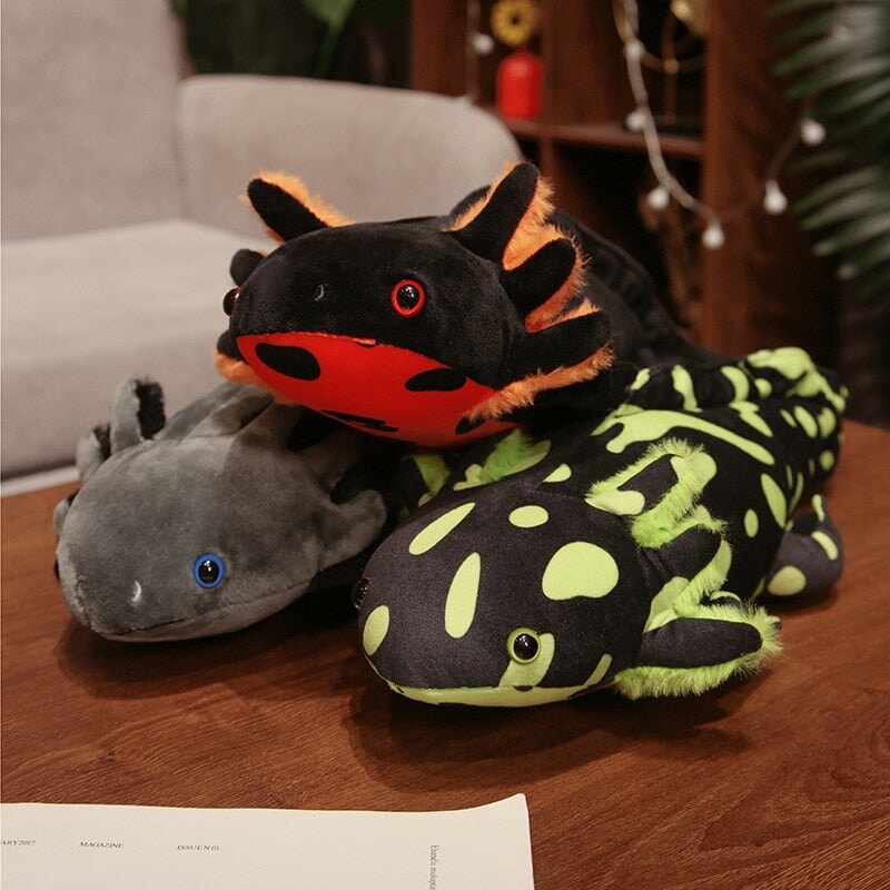 Kawaii Colorful Axolotl Plushie Soft Stuffed Animal Toy 2 Sizes 6 Colors
