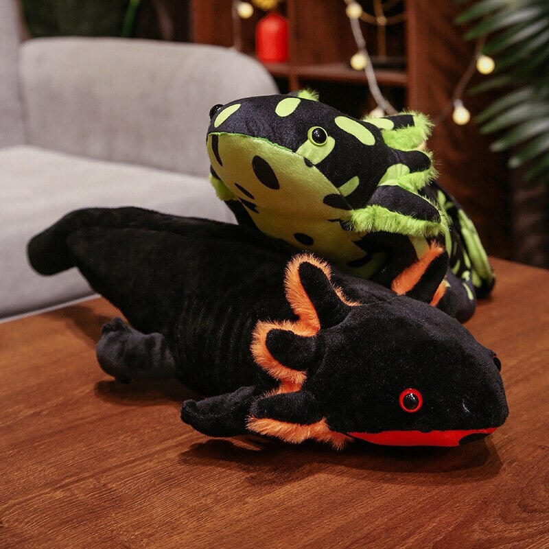 Kawaii Colorful Axolotl Plushie Soft Stuffed Animal Toy 2 Sizes 6 Colors