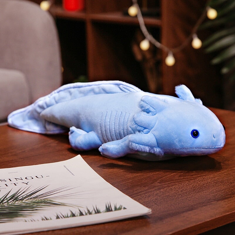 Kawaii Colorful Axolotl Plushie Soft Stuffed Animal Toy 2 Sizes 6 Colors