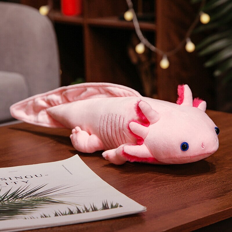Kawaii Colorful Axolotl Plushie Soft Stuffed Animal Toy 2 Sizes 6 Colors