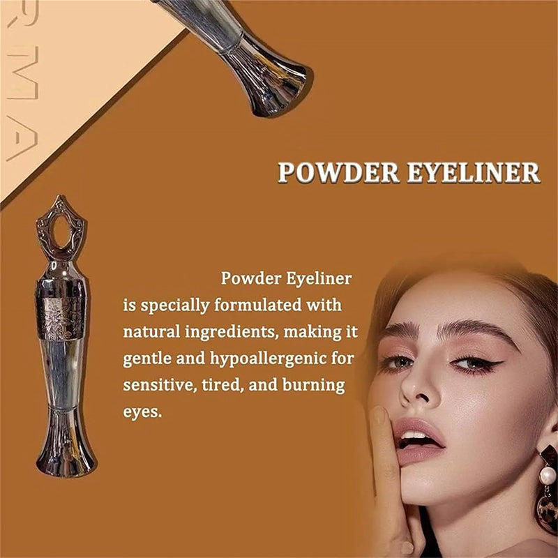 Handmade Natural Powder Eyeliner Long-Lasting Smudge-Proof Soft Creamy Texture 2g