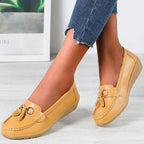 Orthopedic Leather Slip-On Loafers Breathable Cushioned Insole Comfortable Supportive Footwear