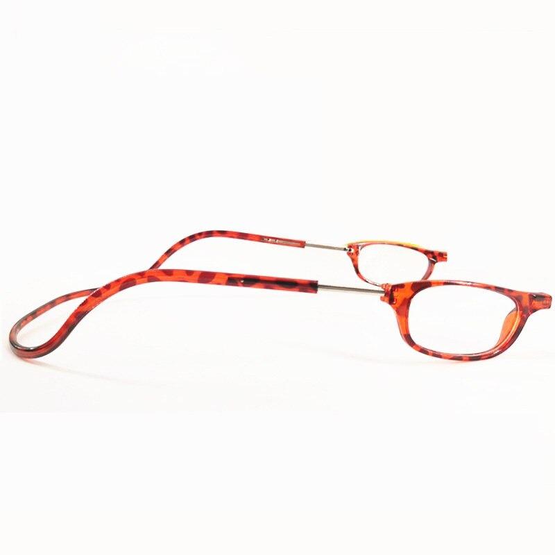 Magnetic Neck-Hanging Reading Glasses Unisex Adjustable Clear Polycarbonate Lenses