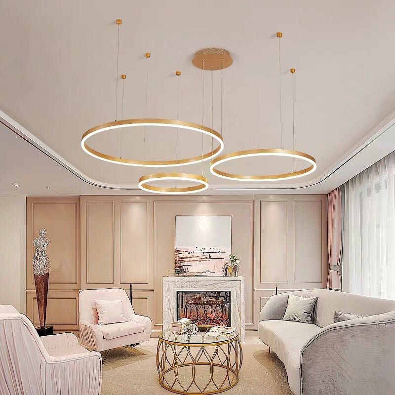 LumaNova Orb Pendant Light Aluminum Acrylic Sun and Moon Design Dimmable LED with Remote Control