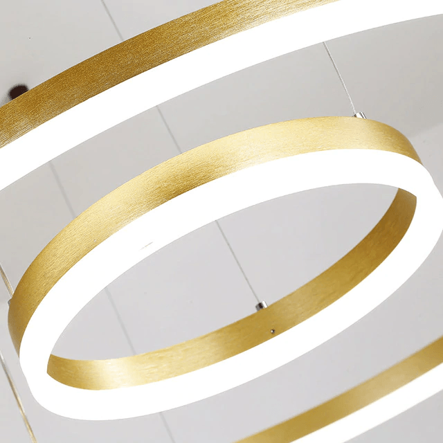 LumaNova Orb Pendant Light Aluminum Acrylic Sun and Moon Design Dimmable LED with Remote Control