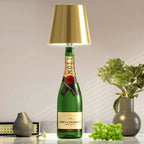 Lumi’Bouteille Wireless Bottle Lamp USB-C Rechargeable Touch Brightness Upcycled Bottle Light Indoor Outdoor