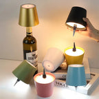 Lumi’Bouteille Wireless Bottle Lamp USB-C Rechargeable Touch Brightness Upcycled Bottle Light Indoor Outdoor