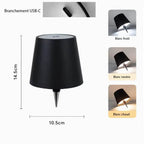 Lumi’Bouteille Wireless Bottle Lamp USB-C Rechargeable Touch Brightness Upcycled Bottle Light Indoor Outdoor