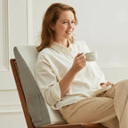 LUXEWEDGE Memory Foam Wedge Pillow Ergonomic Support for Sleeping Reading and Relaxing 50x50x26 cm