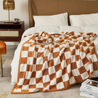 Plaid Blanket Soft Checkered Pattern Cozy Throw for Living Room Bedroom and Outdoor Use