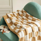 Plaid Blanket Soft Checkered Pattern Cozy Throw for Living Room Bedroom and Outdoor Use