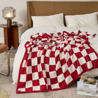 Plaid Blanket Soft Checkered Pattern Cozy Throw for Living Room Bedroom and Picnic Use