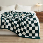 Plaid Blanket Soft Checkered Pattern Cozy Throw for Living Room Bedroom and Outdoor Use
