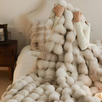 Soft Plush Throw Blanket Lightweight Travel Sofa Bedspread Cozy Comfort 100x160cm to 180x200cm