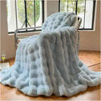 Soft Plush Throw Blanket Lightweight Travel Sofa Bedspread Cozy Comfort 100x160cm to 180x200cm