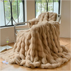 Soft Plush Throw Blanket Lightweight Travel Sofa Bedspread Cozy Comfort 100x160cm to 180x200cm