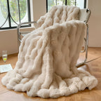 Soft Plush Throw Blanket Lightweight Travel Sofa Bedspread Cozy Comfort 100x160cm to 180x200cm