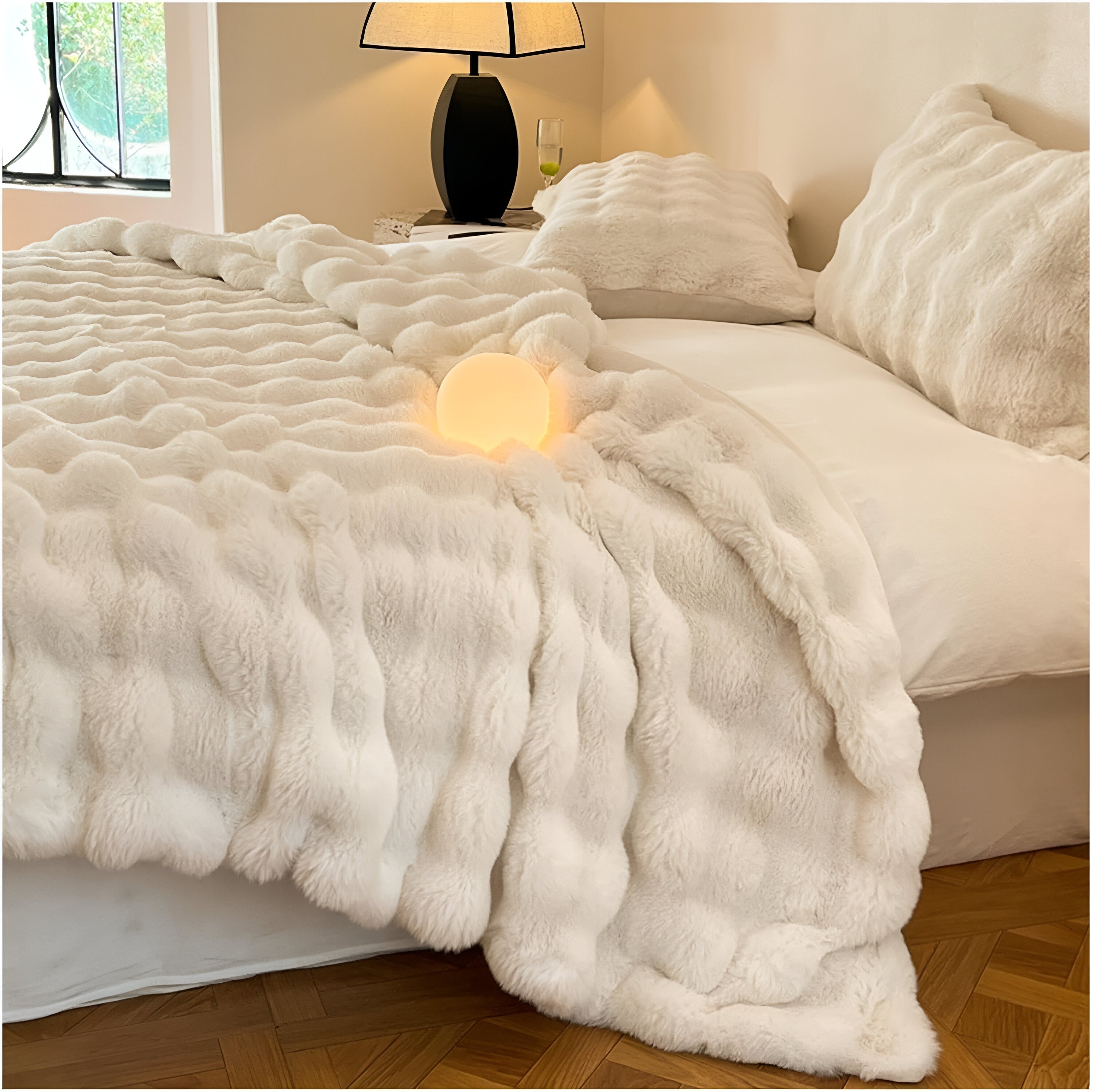 Soft Plush Throw Blanket Lightweight Travel Sofa Bedspread Cozy Comfort 100x160cm to 180x200cm